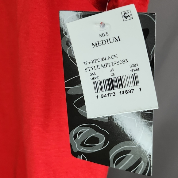 New Disney Men Lilo & Stitch Heart Kisses 2 pc Pajama Set Red Black Loungewear M - Picture 8 of 13